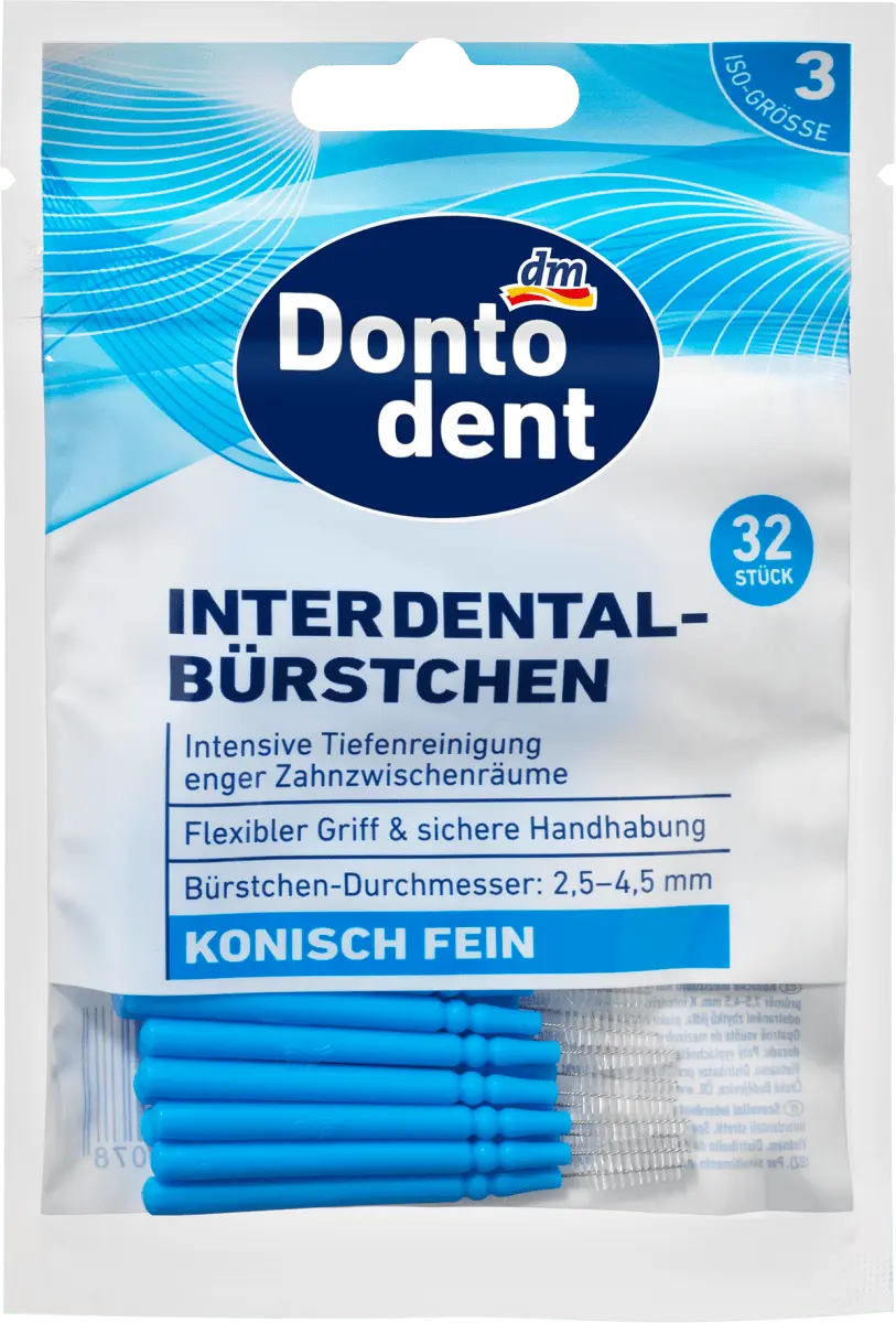 Щетки межзубные Dontodent синие 0,6 мм ISO 3 32 шт 32 шт Dontodent
Щетки межзубные Dontodent синие 0,6 мм ISO 3 32 шт 32 шт Dontodent