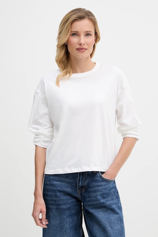 Хлопковый лонгслив Tommy Hilfiger, белый
Хлопковый лонгслив Tommy Hilfiger, белый