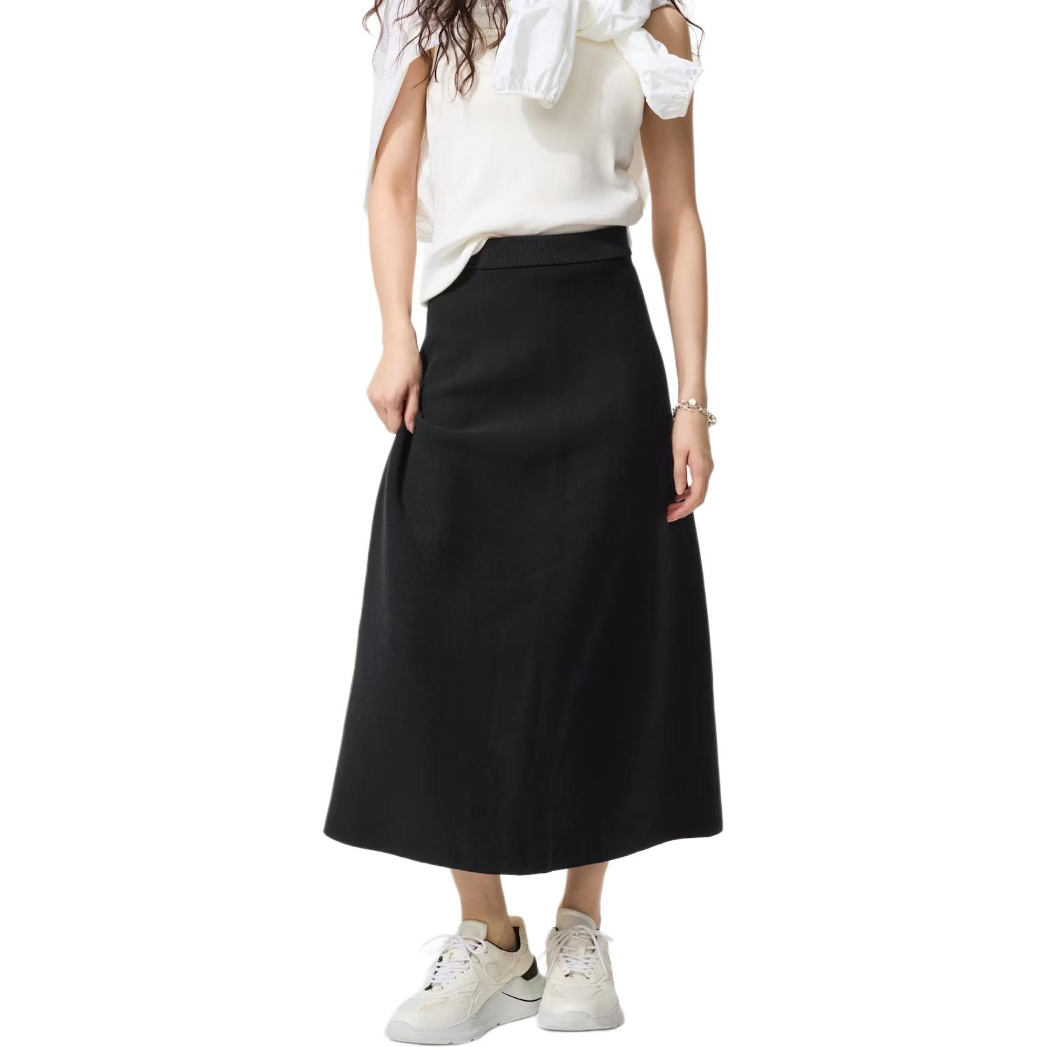 UNIQLO Повседневная длинная юбка женская черная
UNIQLO Повседневная длинная юбка женская черная