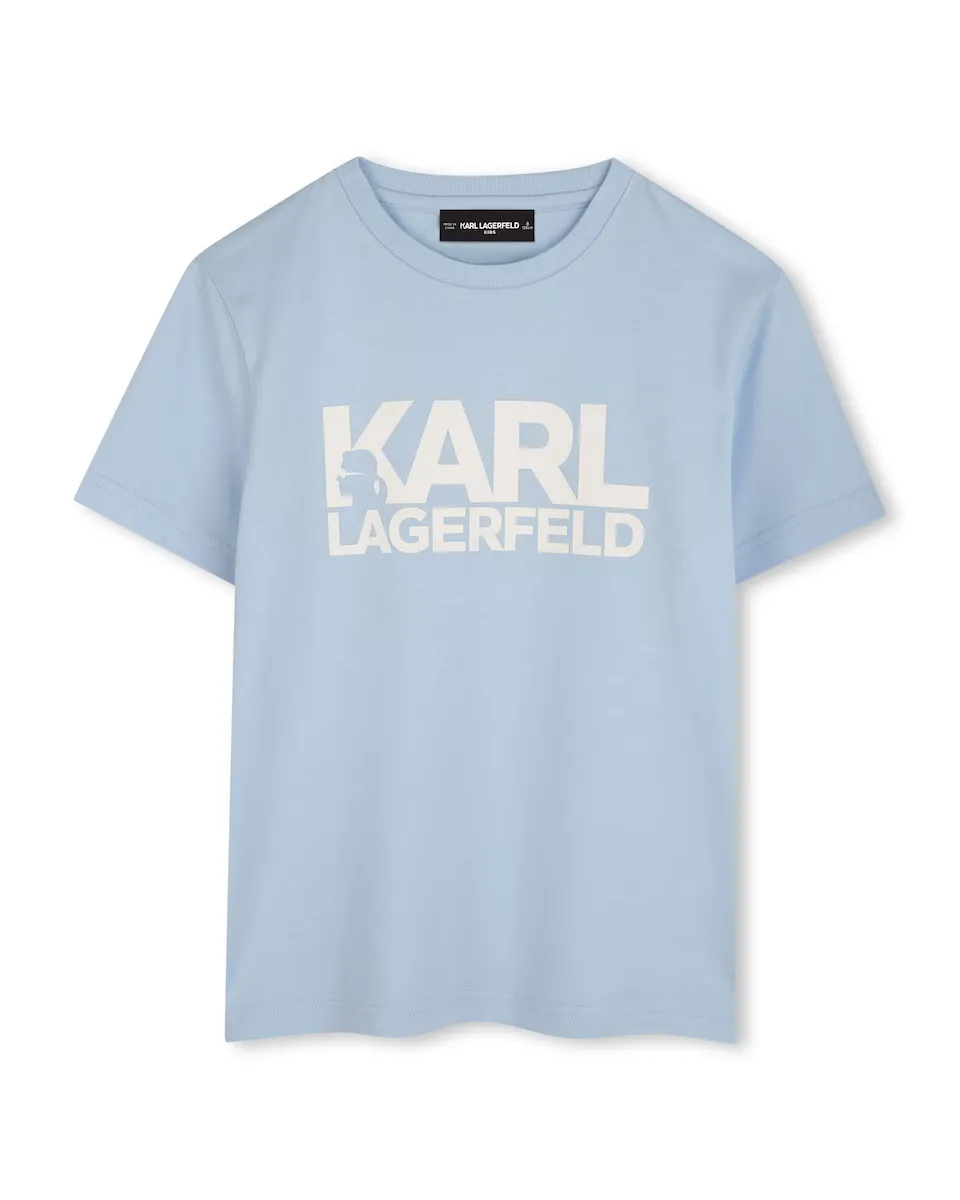 Футболка для мальчиков из хлопка с логотипом спереди Karl Lagerfeld Kids, светло-голубой
Футболка для мальчиков из хлопка с логотипом спереди Karl Lagerfeld Kids, светло-голубой