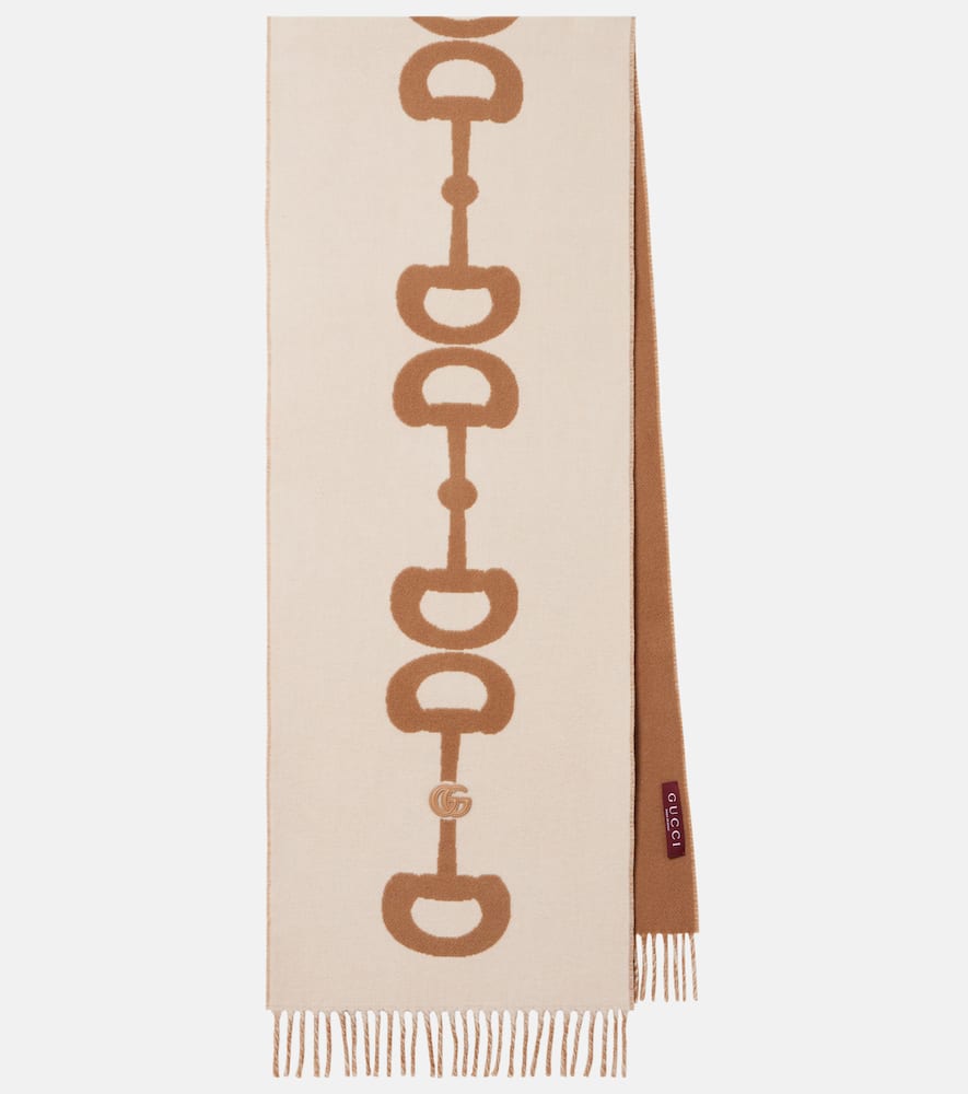 Шерстяной и кашемировый шарф Gucci, Ivory/Beige
Шерстяной и кашемировый шарф Gucci, Ivory/Beige