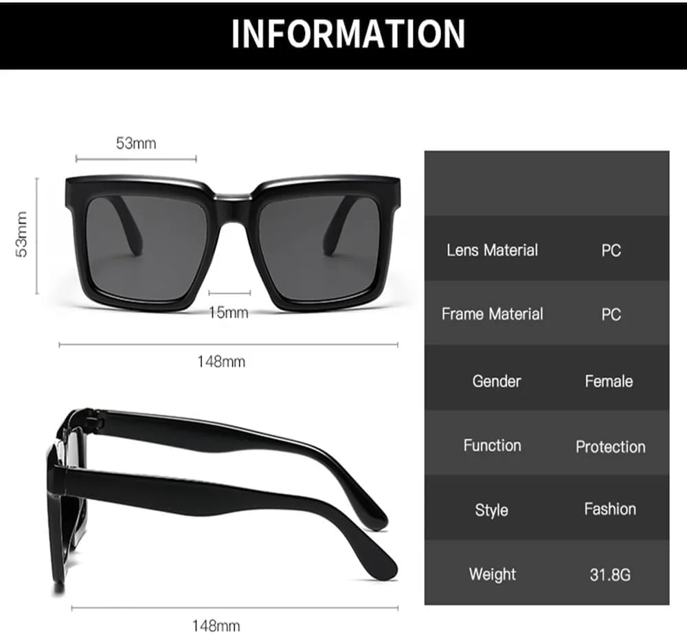 Классические прямоугольные солнцезащитные очки для женщин, винтажные солнцезащитные очки для мужчин и женщин, очки с защитой от УФ-излучения UV400 HHZZYVY, White
Классические прямоугольные солнцезащитные очки для женщин, винтажные солнцезащитные очки для мужчин и женщин, очки с защитой от УФ-излучения UV400 HHZZYVY, White