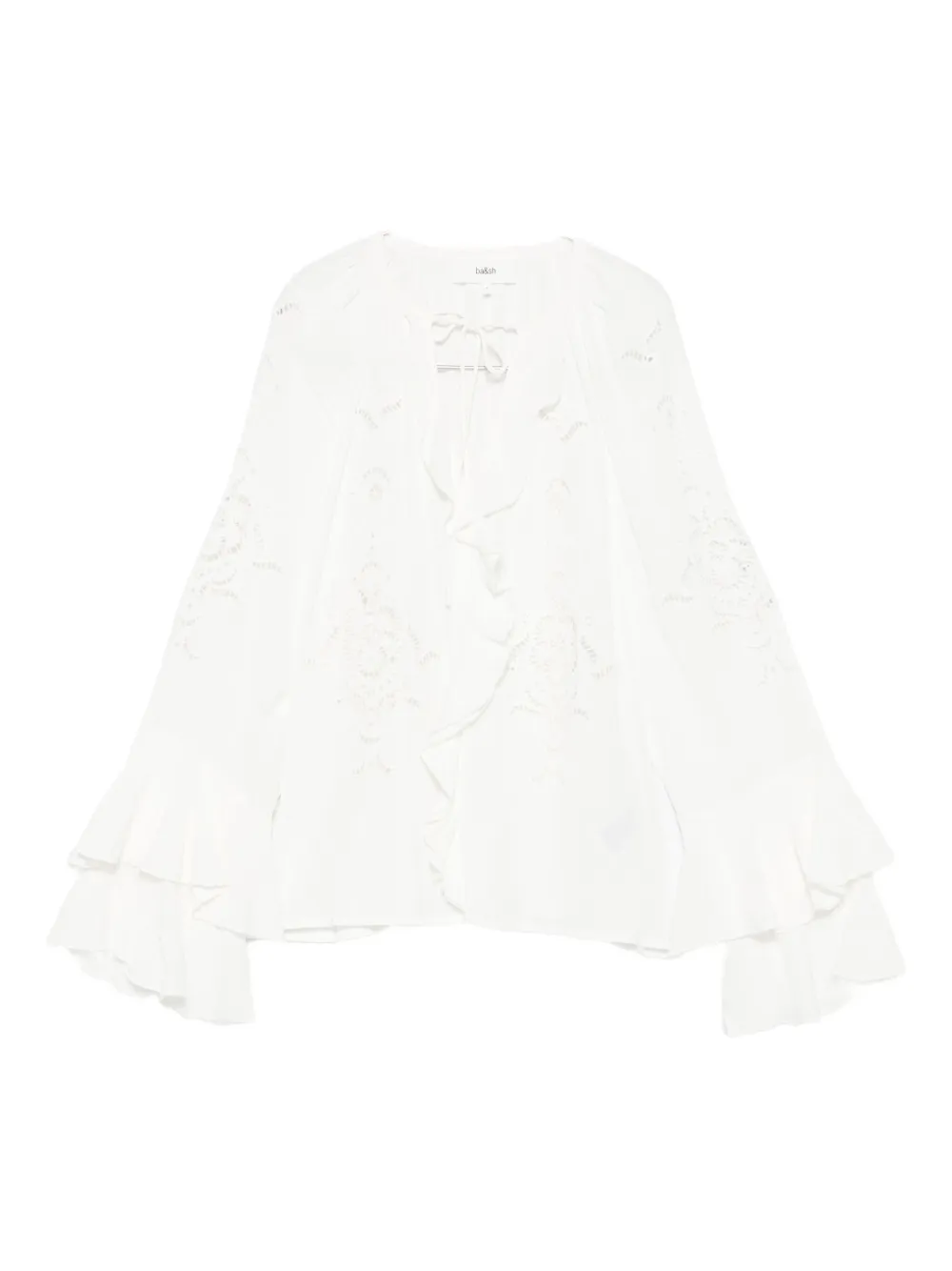 Блузка Omar с вышитыми рюшами Ba&Sh, нейтральный
Блузка Omar с вышитыми рюшами Ba&Sh, нейтральный