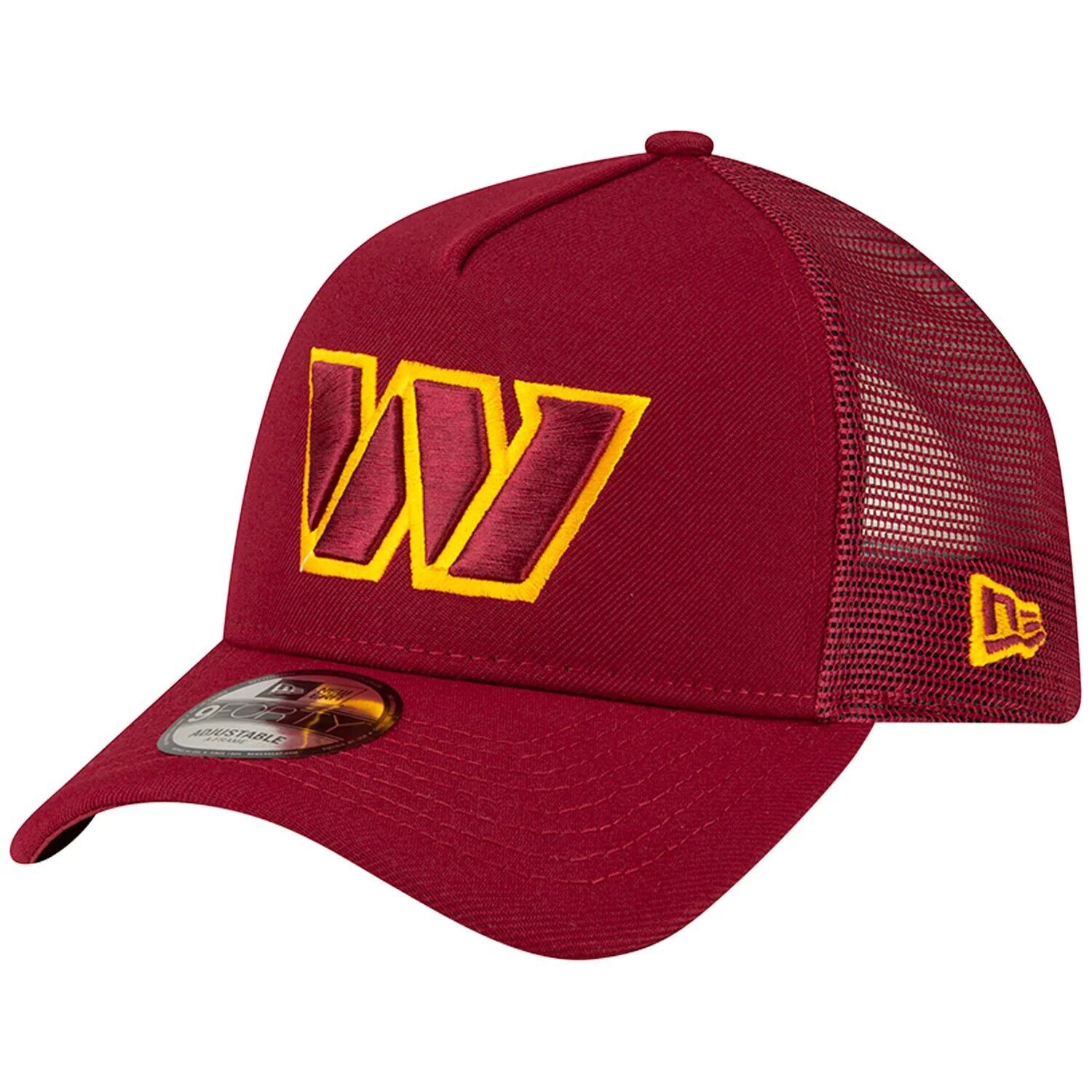 Мужская регулируемая кепка New Era бордового цвета Washington Commanders A-Frame Trucker 9FORTY
Мужская регулируемая кепка New Era бордового цвета Washington Commanders A-Frame Trucker 9FORTY
