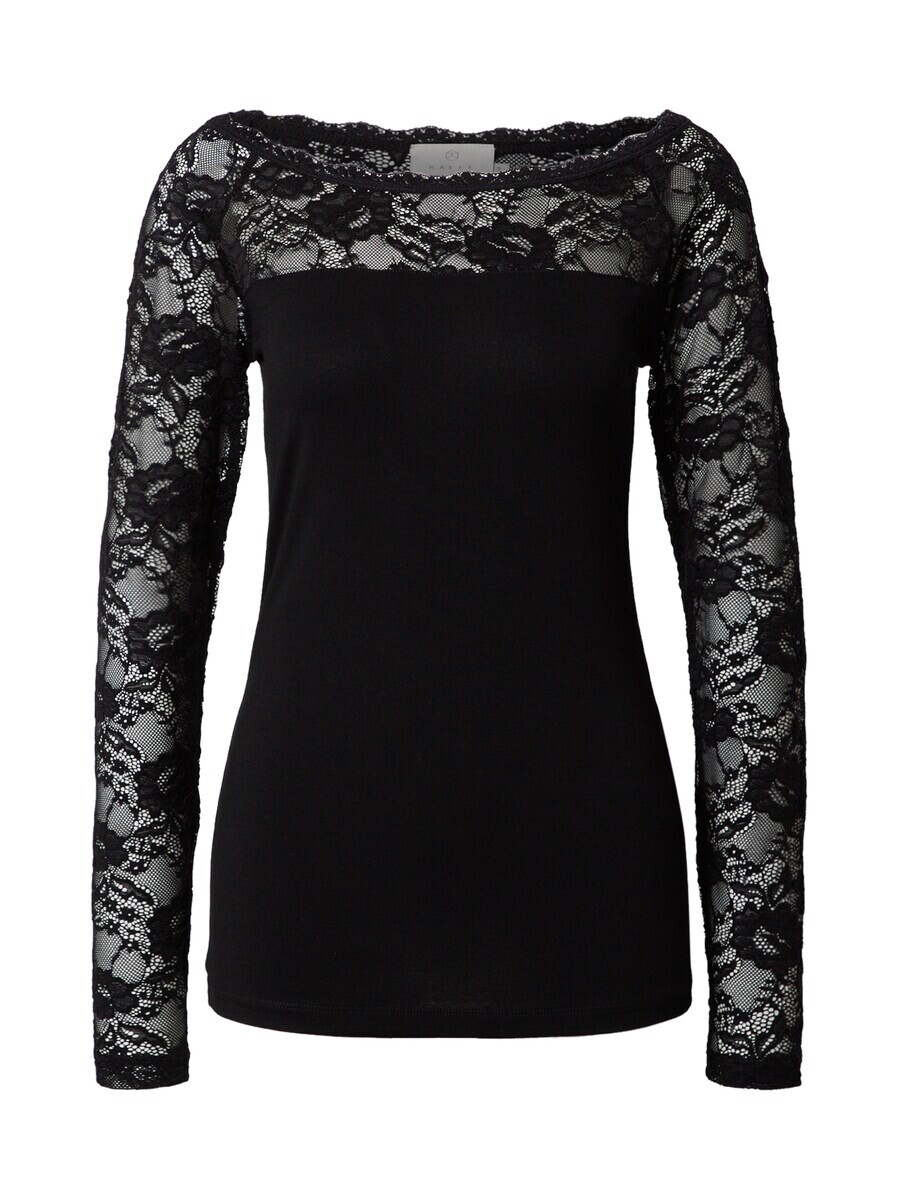 Лонгслив Kaffe Shirt Lacy, черный 
Лонгслив Kaffe Shirt Lacy, черный