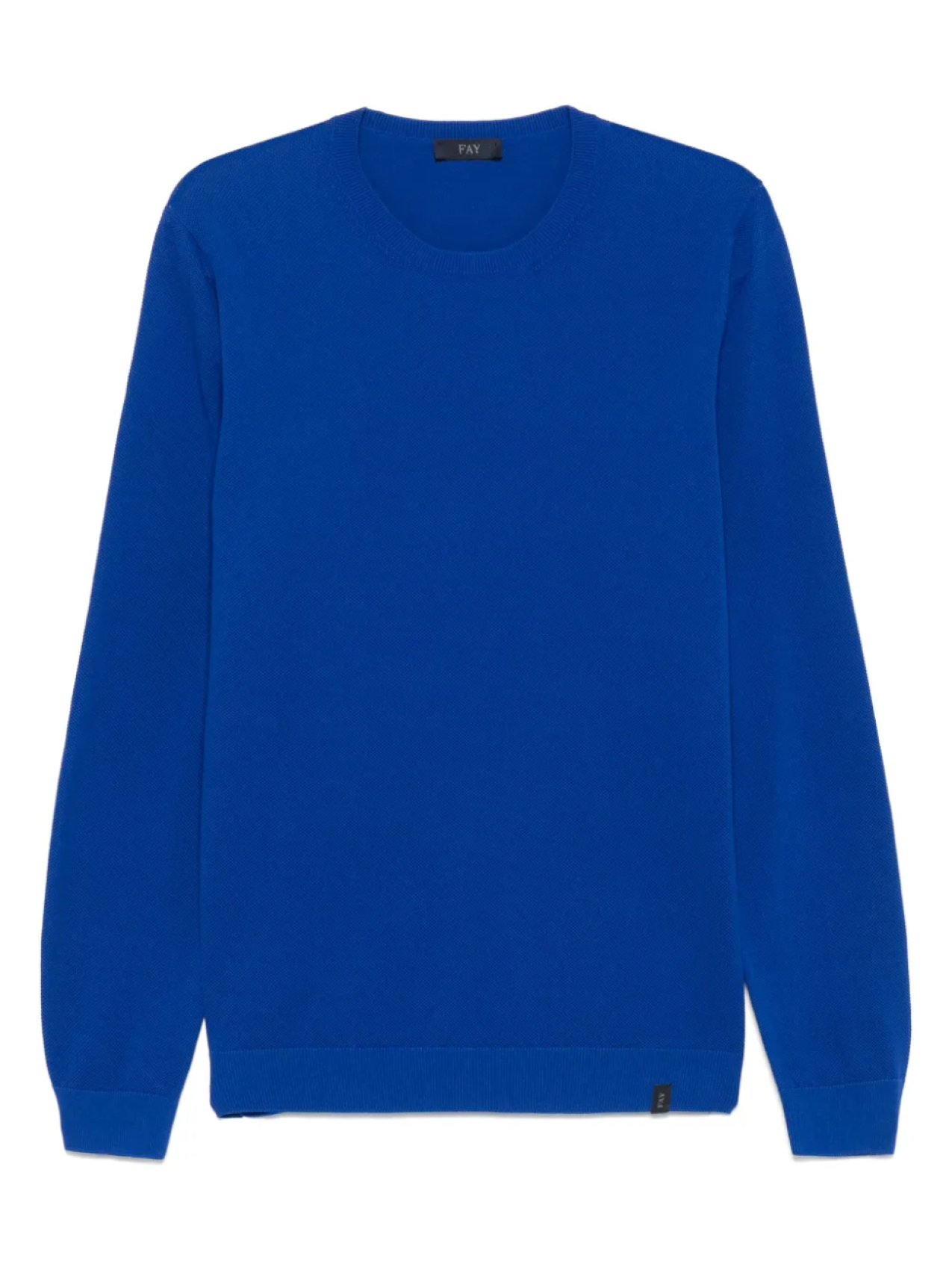 Хлопковая толстовка с круглым вырезом Fay, синий
Хлопковая толстовка с круглым вырезом Fay, синий