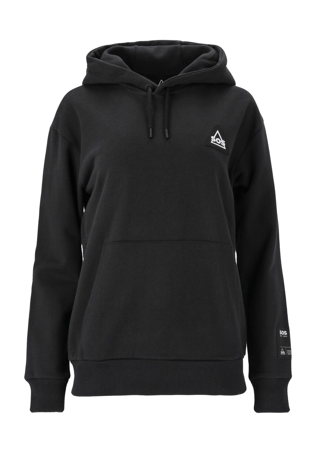 Худи Haines с большим капюшоном SOS, черный 
Худи Haines с большим капюшоном SOS, черный