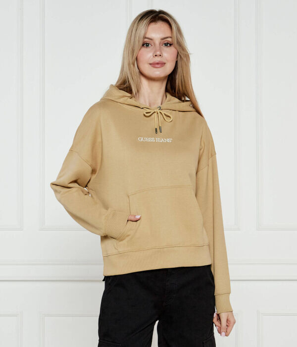 Толстовка женская Guess Jeans свободного кроя с вышивкой, бежевый
Толстовка женская Guess Jeans свободного кроя с вышивкой, бежевый