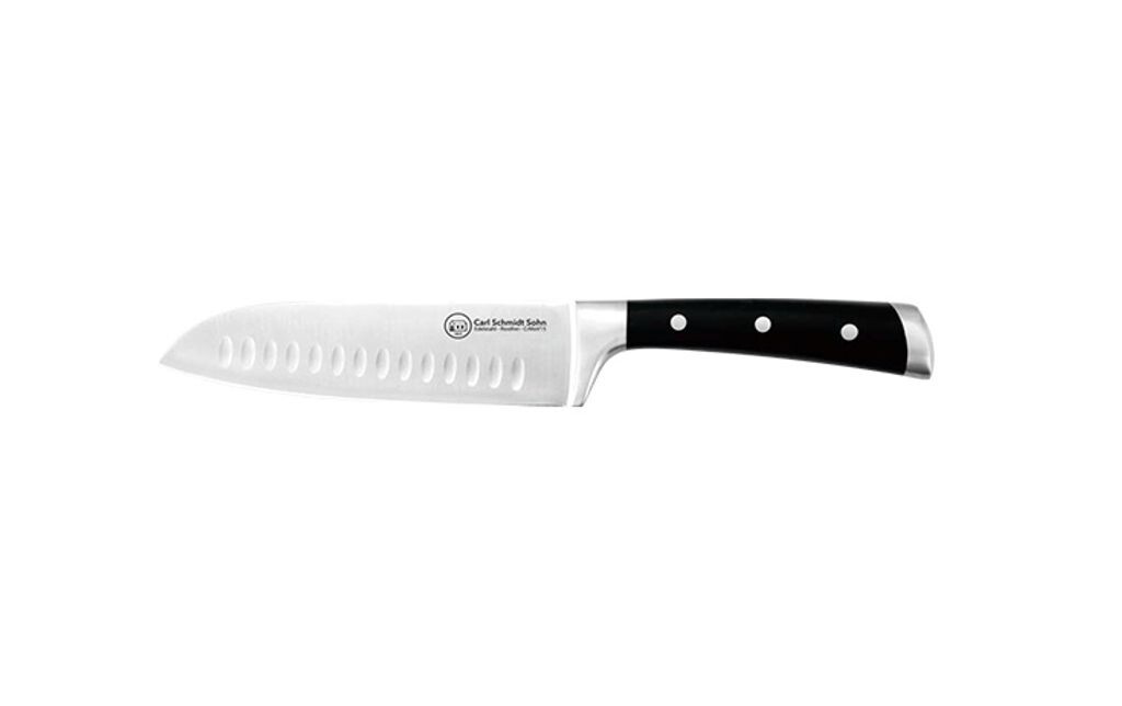 Нож Carl Schmidt Sohn Shikoku Tepanyaki 18 см с рифленым вырезом из нержавеющей стали 020118
Нож Carl Schmidt Sohn Shikoku Tepanyaki 18 см с рифленым вырезом из нержавеющей стали 020118
