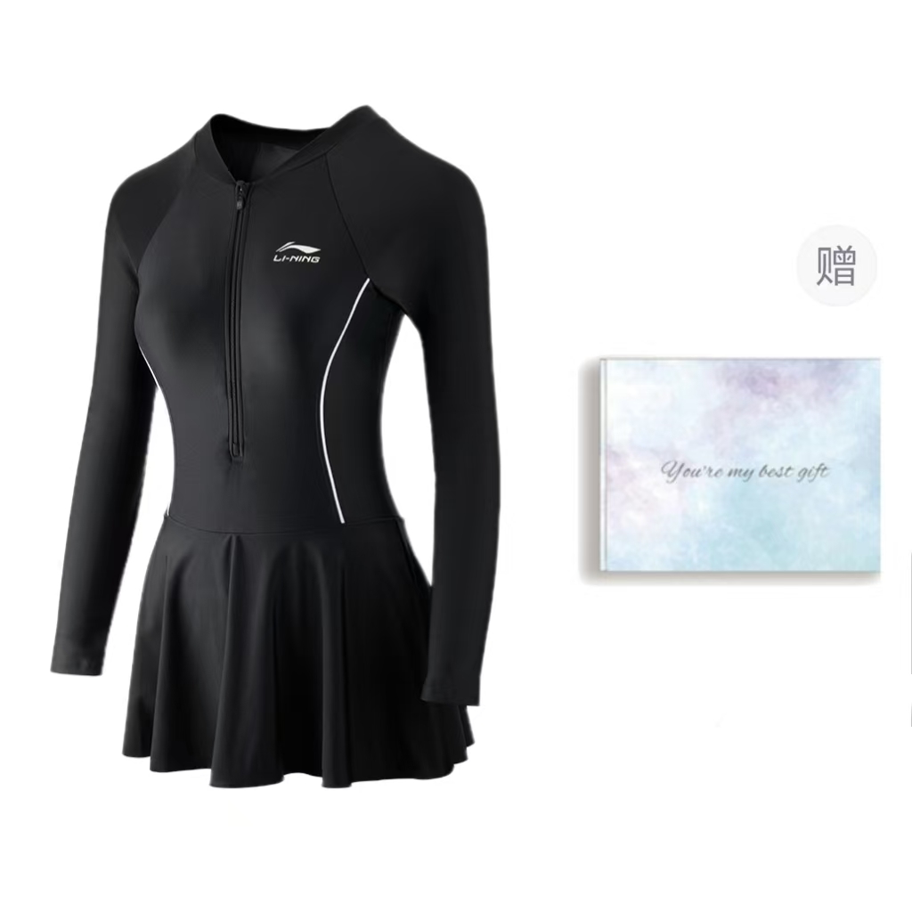 LiNing Цельный купальник Женский Черный, Подарочный набор черного купальника
LiNing Цельный купальник Женский Черный, Подарочный набор черного купальника
