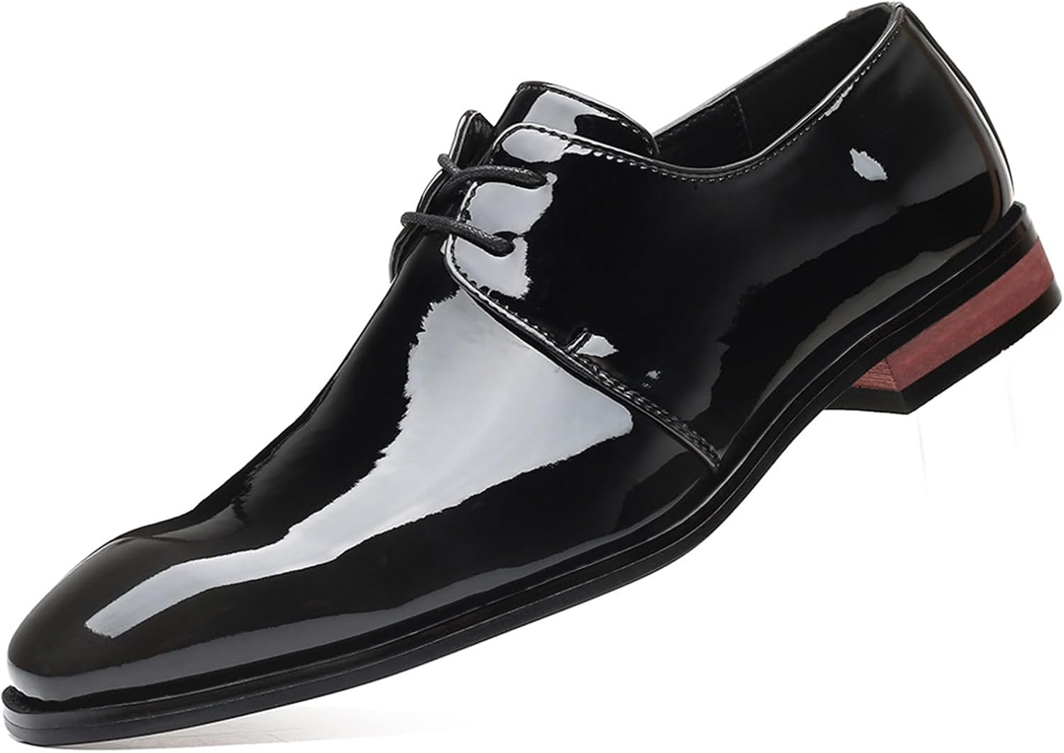 Мужская обувь из лакированной кожи, формальные туфли для свадьбы и деловых мероприятий, блестящие туфли дерби на шнуровке, плоские Kyoescai, черный
Мужская обувь из лакированной кожи, формальные туфли для свадьбы и деловых мероприятий, блестящие туфли дерби на шнуровке, плоские Kyoescai, черный