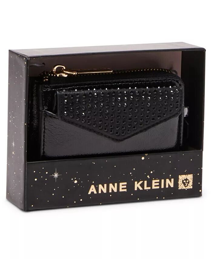 AK кошелек из 2 частей с клапаном-конвертом, изогнутый, со стразами Anne Klein, черный
AK кошелек из 2 частей с клапаном-конвертом, изогнутый, со стразами Anne Klein, черный