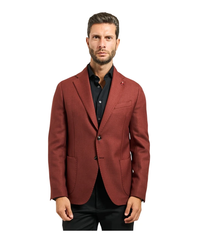 Мужской однобортный пиджак с фирменной булавкой. Mulish, коричневый
Мужской однобортный пиджак с фирменной булавкой. Mulish, коричневый