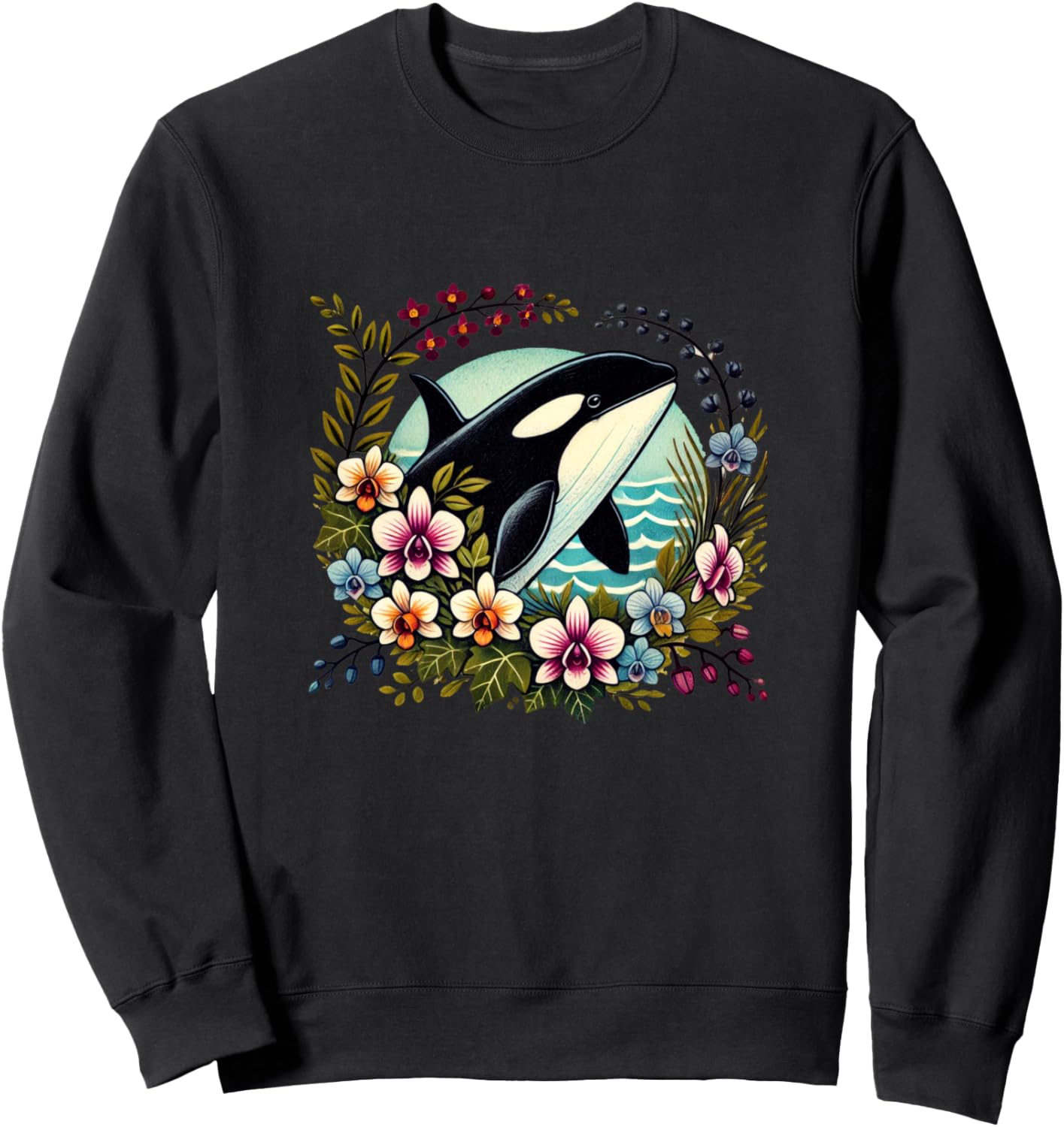 Толстовка с изображением косатки и красивыми цветами Vintage Orcas Lover Snugg, черный
Толстовка с изображением косатки и красивыми цветами Vintage Orcas Lover Snugg, черный
