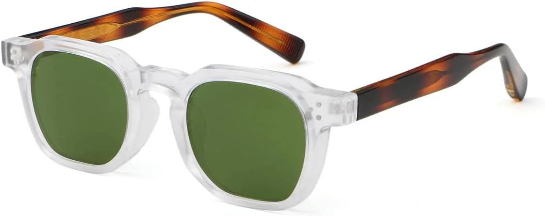 Поляризованные солнцезащитные очки для женщин и мужчин, квадратные очки в стиле ретро, очки с защитой от УФ-излучения UV400 LIGOES, Clear Leopard Green
Поляризованные солнцезащитные очки для женщин и мужчин, квадратные очки в стиле ретро, очки с защитой от УФ-излучения UV400 LIGOES, Clear Leopard Green