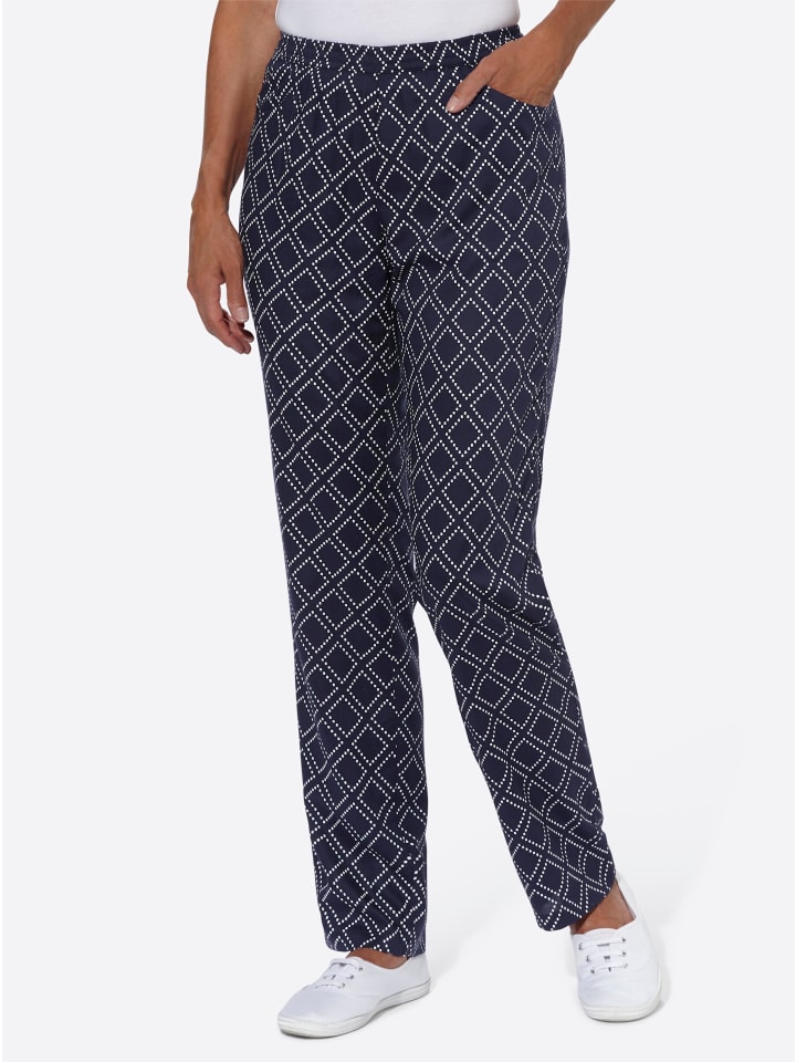 Брюки-карго с принтом темно-синего и белого цветов WITT WEIDEN
Брюки-карго с принтом темно-синего и белого цветов WITT WEIDEN