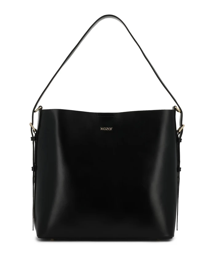 Черная кожаная сумка Kazar, черный
Черная кожаная сумка Kazar, черный