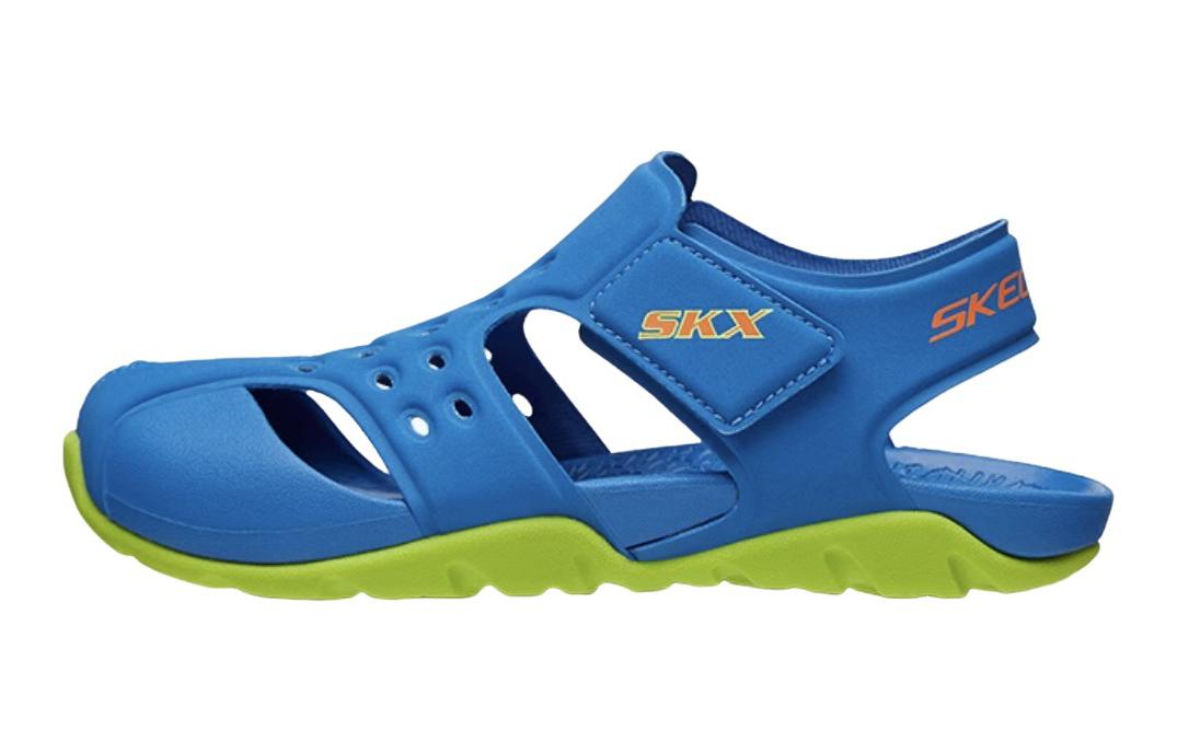 Лёгкие детские сандалии сине-зелёные Skechers 
Лёгкие детские сандалии сине-зелёные Skechers