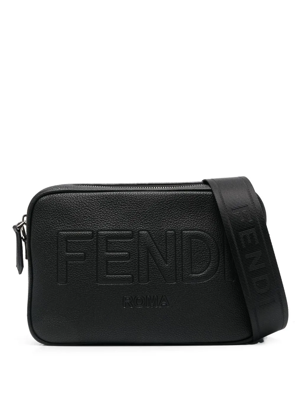 Сумка на плечо с тисненым логотипом Fendi, черный
Сумка на плечо с тисненым логотипом Fendi, черный