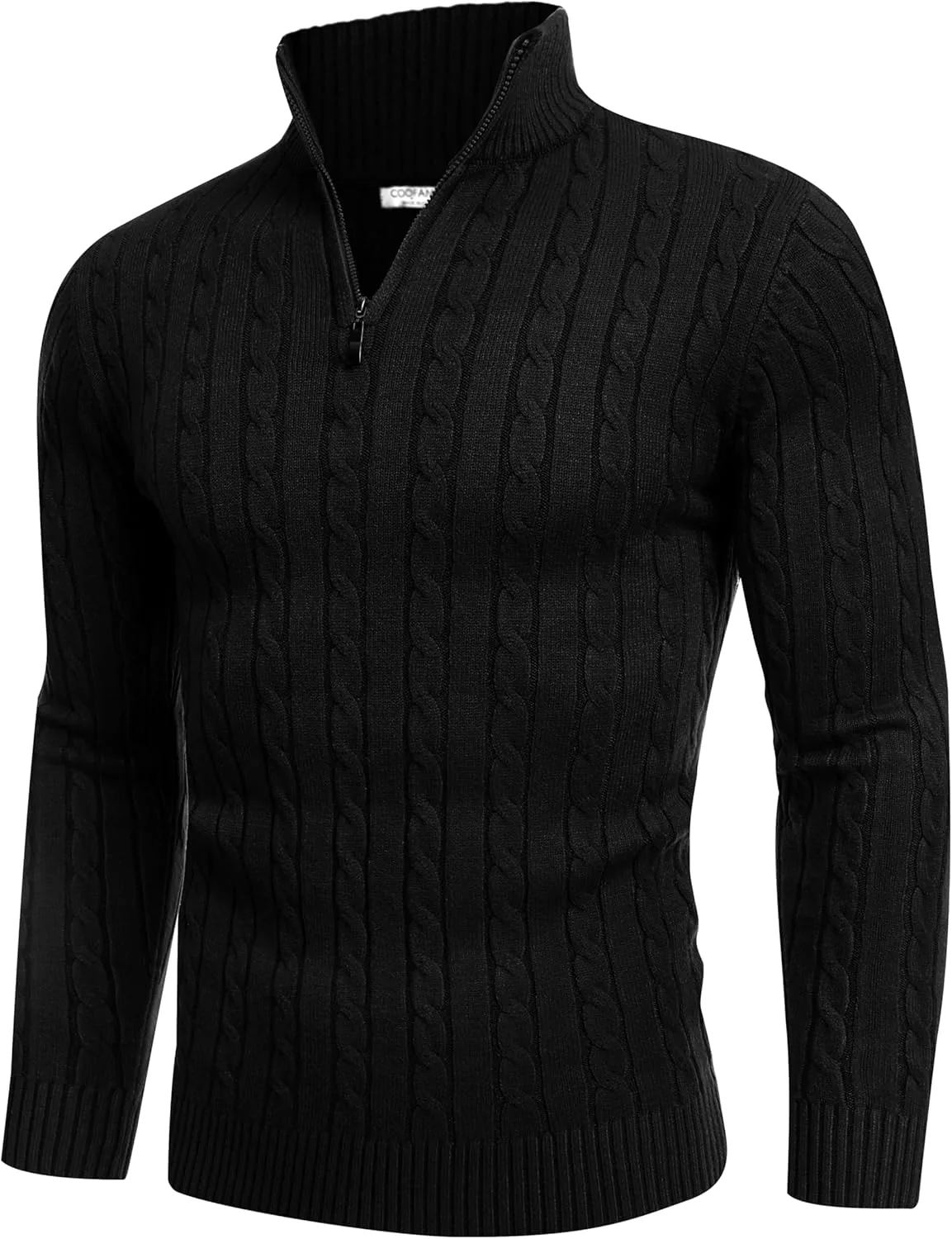 COOFANDY мужской свитер с четвертью молнии Slim Fit вязаный
COOFANDY мужской свитер с четвертью молнии Slim Fit вязаный