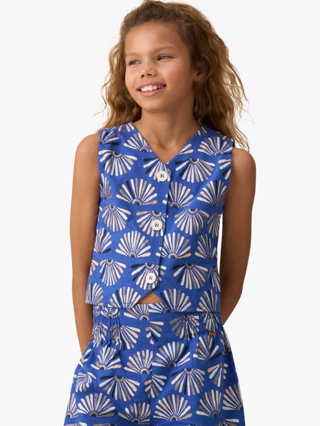 Детская хлопковая жилетка с веерным принтом Angel & Rocket, Blue/Multi
Детская хлопковая жилетка с веерным принтом Angel & Rocket, Blue/Multi