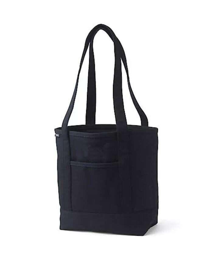 Средняя однотонная холщовая большая сумка с 5 карманами и открытым верхом с длинной ручкой Lands' End, черный
Средняя однотонная холщовая большая сумка с 5 карманами и открытым верхом с длинной ручкой Lands' End, черный