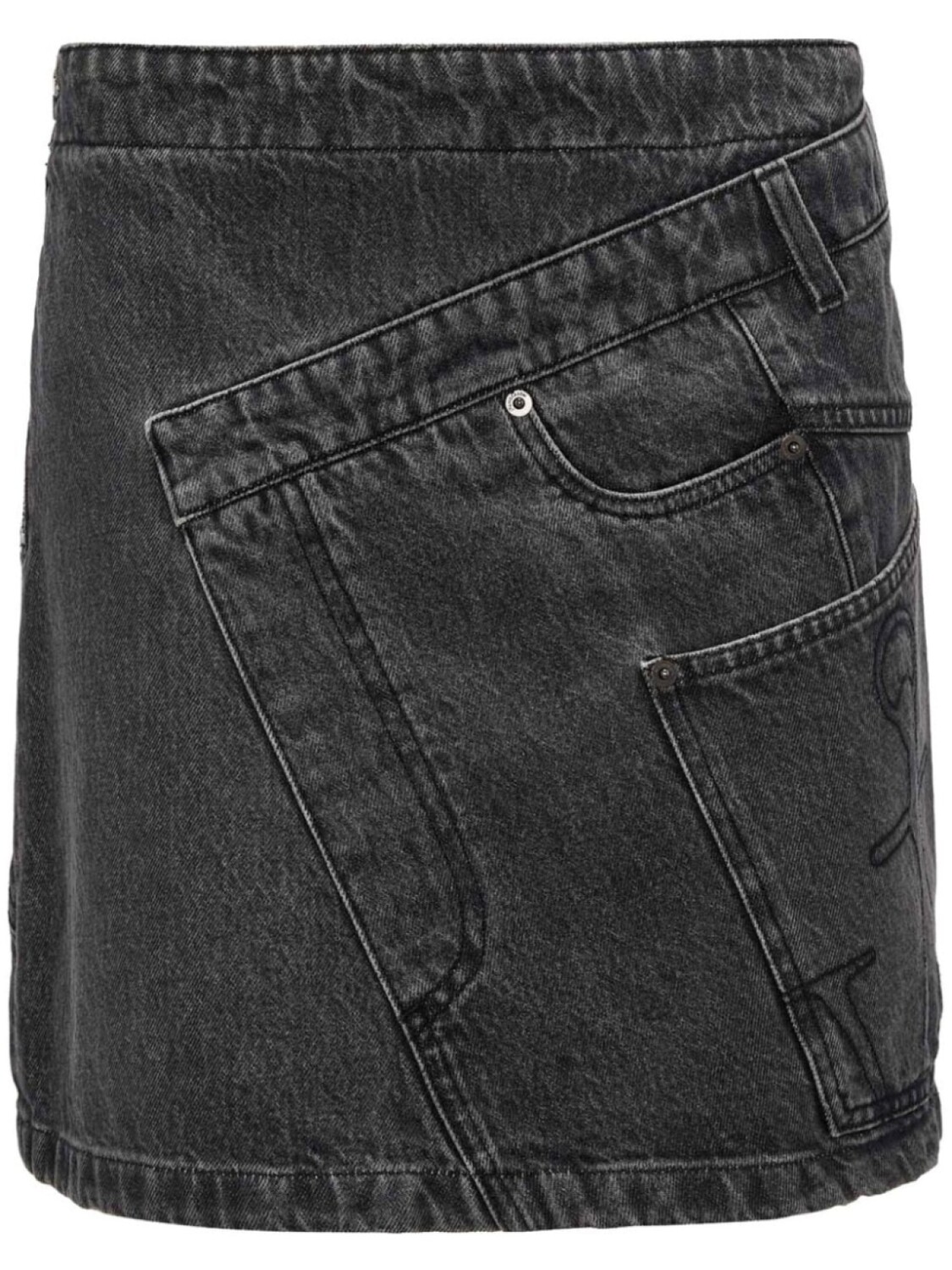 JW Anderson джинсовая юбка мини с драпировкой, серый
JW Anderson джинсовая юбка мини с драпировкой, серый