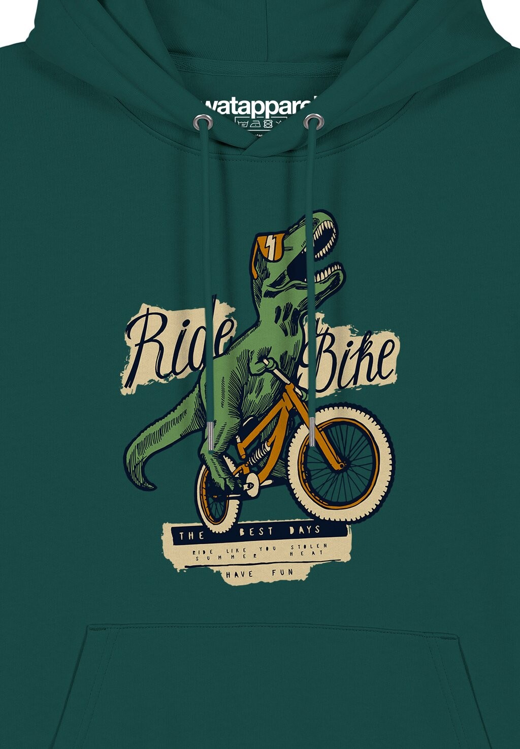 Толстовка с капюшоном T-REX FAHRRAD watapparel, темно-зеленый
Толстовка с капюшоном T-REX FAHRRAD watapparel, темно-зеленый