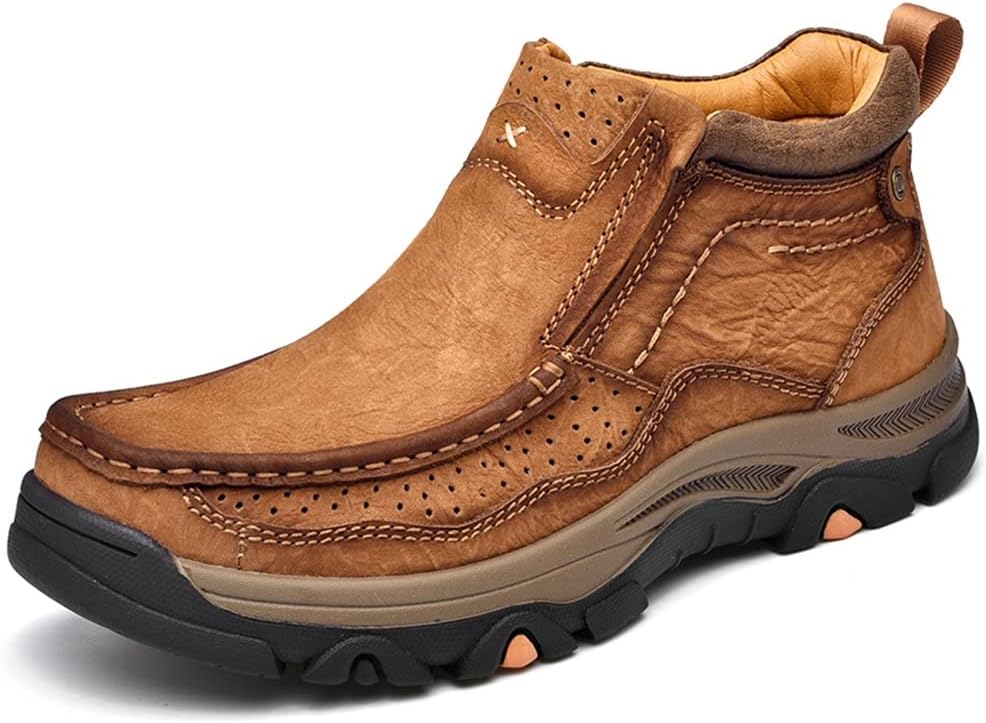 Мужские повседневные слипоны-лоферы Классические кожаные туфли для ходьбы и походов Комфортные для работы, офиса, прогулок, высокие модели Mostelo, коричневый
Мужские повседневные слипоны-лоферы Классические кожаные туфли для ходьбы и походов Комфортные для работы, офиса, прогулок, высокие модели Mostelo, коричневый