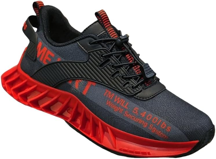 Мужские спортивные кроссовки - легкие и дышащие беговые кроссовки с амортизирующей подошвой, подходят для тренировок в спортзале, занятий фитнесом, повседневной носки, стильный дизайн, прочная резиновая подошва Hoalox, черный/красный
Мужские спортивные кроссовки - легкие и дышащие беговые кроссовки с амортизирующей подошвой, подходят для тренировок в спортзале, занятий фитнесом, повседневной носки, стильный дизайн, прочная резиновая подошва Hoalox, черный/красный