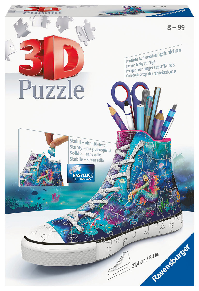 3D Пазл, Кроссовки, Русалка Ravensburger
3D Пазл, Кроссовки, Русалка Ravensburger