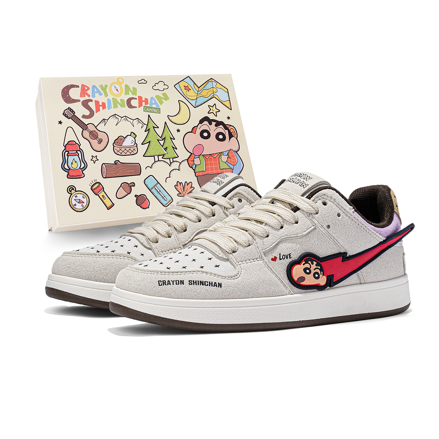 Crayon Shinchan Низкие скейтерские кроссовки унисекс серо-коричневые, цвет Gray Coffee
Crayon Shinchan Низкие скейтерские кроссовки унисекс серо-коричневые, цвет Gray Coffee