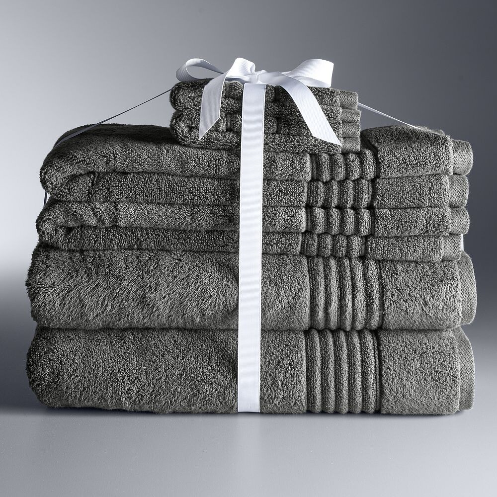 Набор банных полотенец Simply Vera Vera Wang Signature из 6 предметов, цвет Charcoal
Набор банных полотенец Simply Vera Vera Wang Signature из 6 предметов, цвет Charcoal