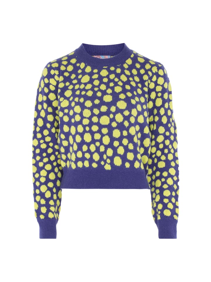 Женский свитер темно-синего, лаймового и желтого цветов myMo
Женский свитер темно-синего, лаймового и желтого цветов myMo