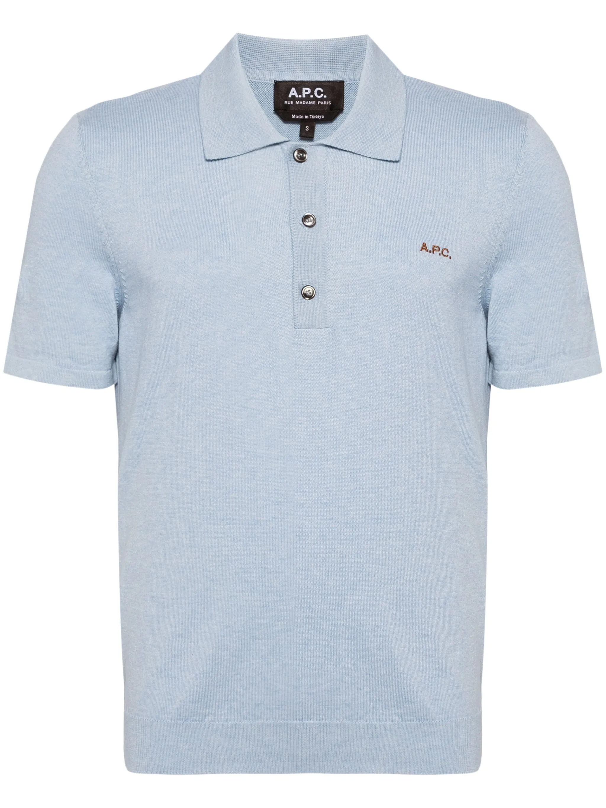 Рубашка поло с вышитым логотипом A.P.C., синий
Рубашка поло с вышитым логотипом A.P.C., синий