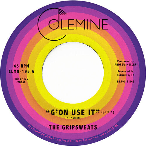 Сингл 7" Gripsweats: G'on Use It
Сингл 7" Gripsweats: G'on Use It