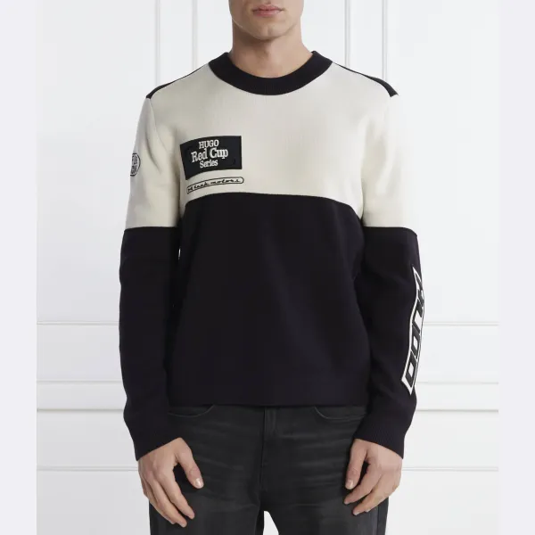 Свитер стандартного кроя Soccar с добавлением шерсти Hugo, черный
Свитер стандартного кроя Soccar с добавлением шерсти Hugo, черный