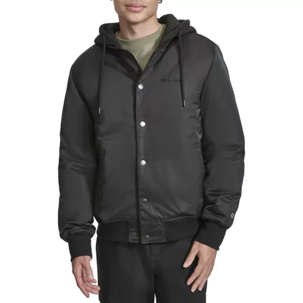 Мужская худи-бомбер с стеганой подкладкой Champion, черный
Мужская худи-бомбер с стеганой подкладкой Champion, черный