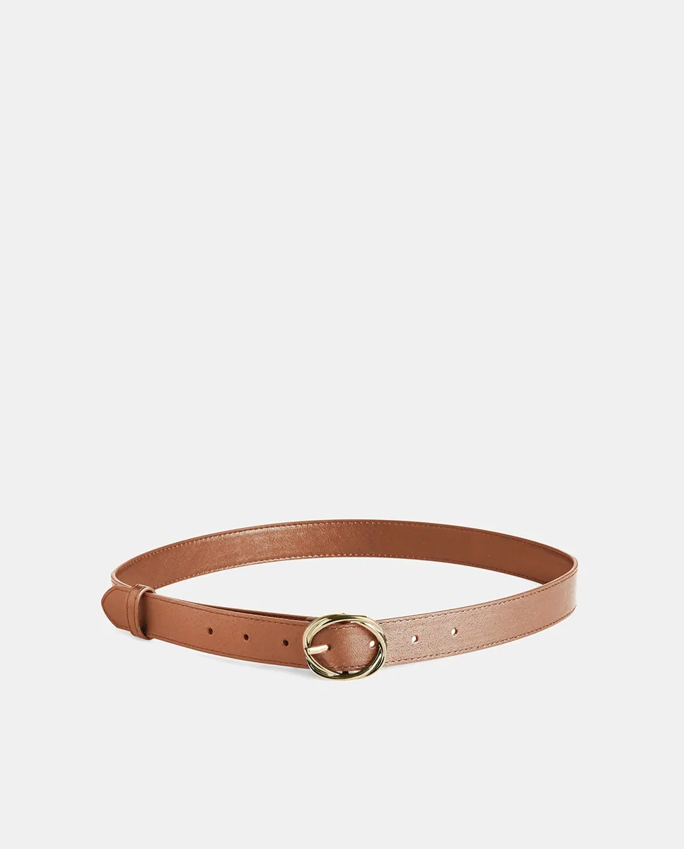 Коричневый ремень под кожу с круглой пряжкой Pieces
Коричневый ремень под кожу с круглой пряжкой Pieces