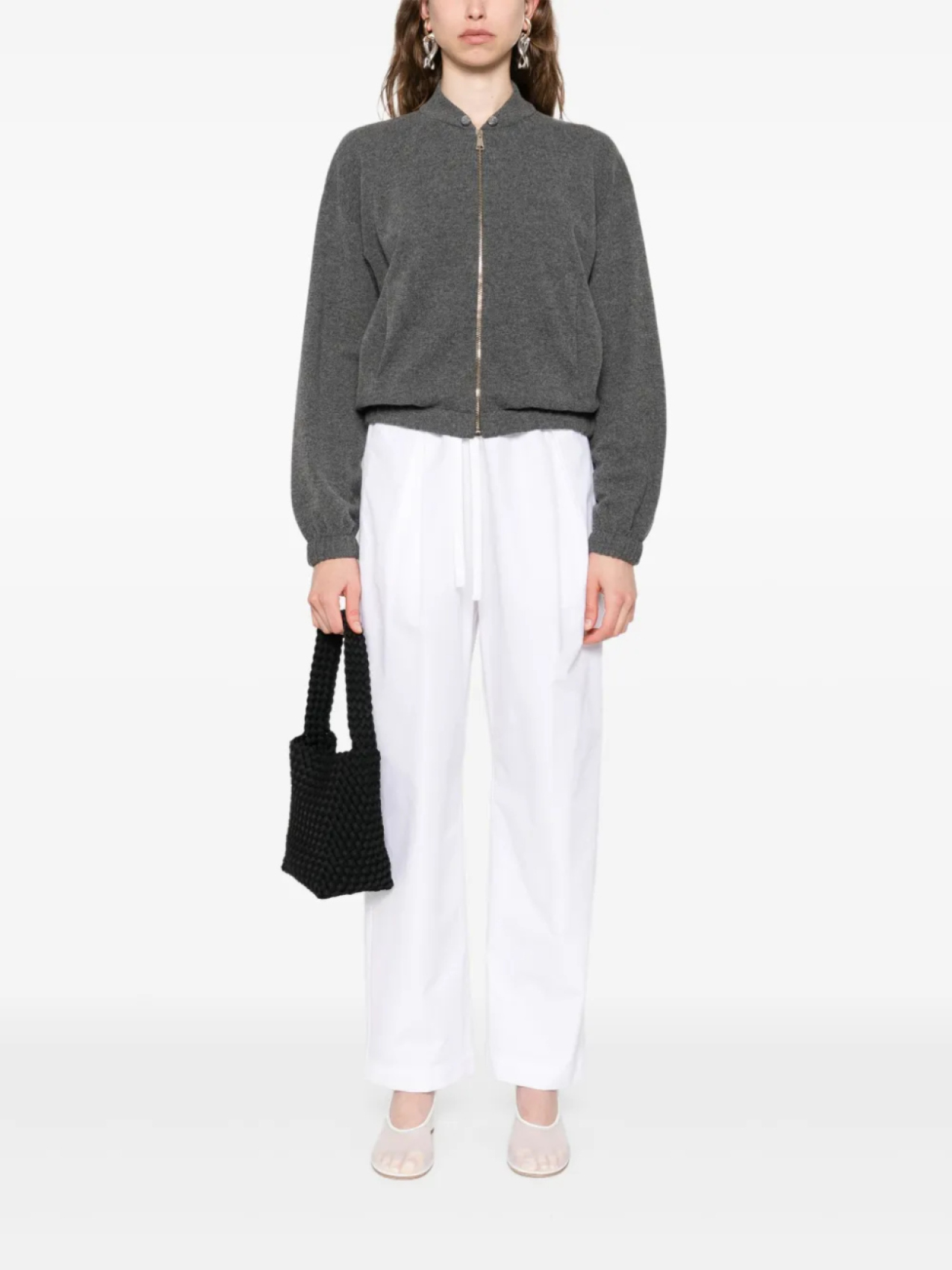 Кардиган Fabiana Filippi с застежкой-молнией спереди и пуговицами, серый
Кардиган Fabiana Filippi с застежкой-молнией спереди и пуговицами, серый