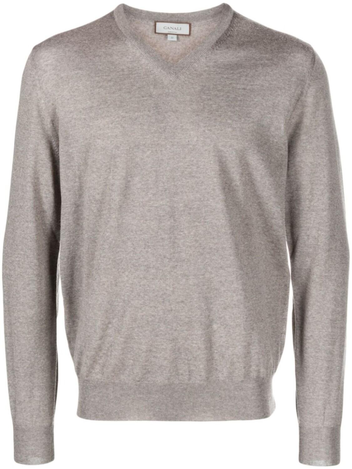 Canali джемпер в рубчик с V-образным вырезом, коричневый
Canali джемпер в рубчик с V-образным вырезом, коричневый