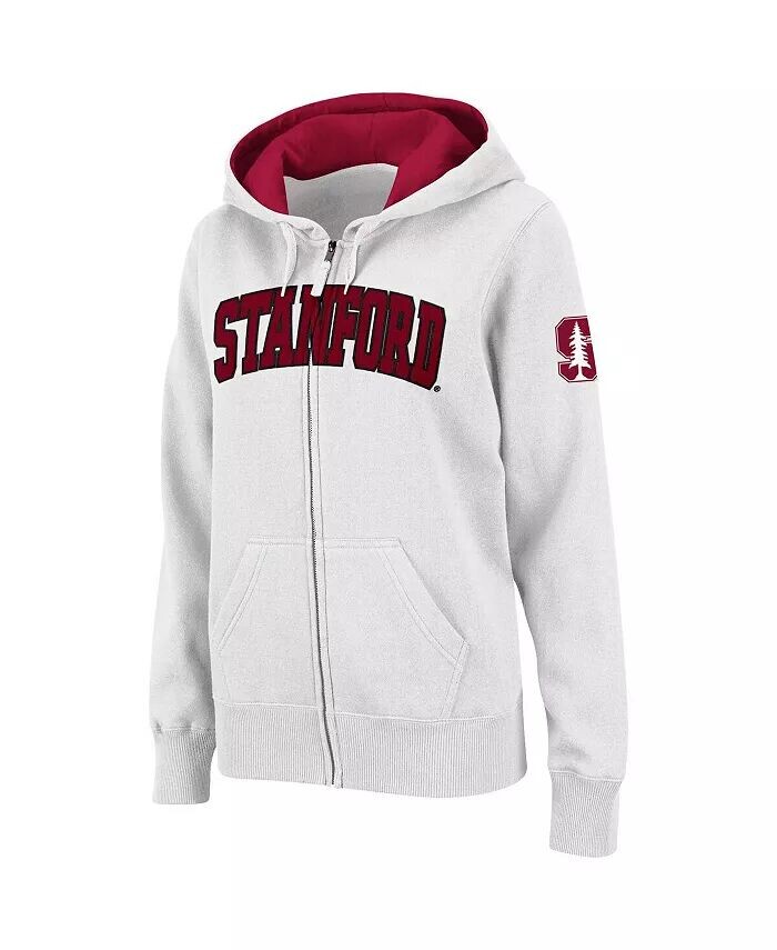 Женская белая толстовка с капюшоном Stanford Cardinal Arched Name на молнии Colosseum
Женская белая толстовка с капюшоном Stanford Cardinal Arched Name на молнии Colosseum