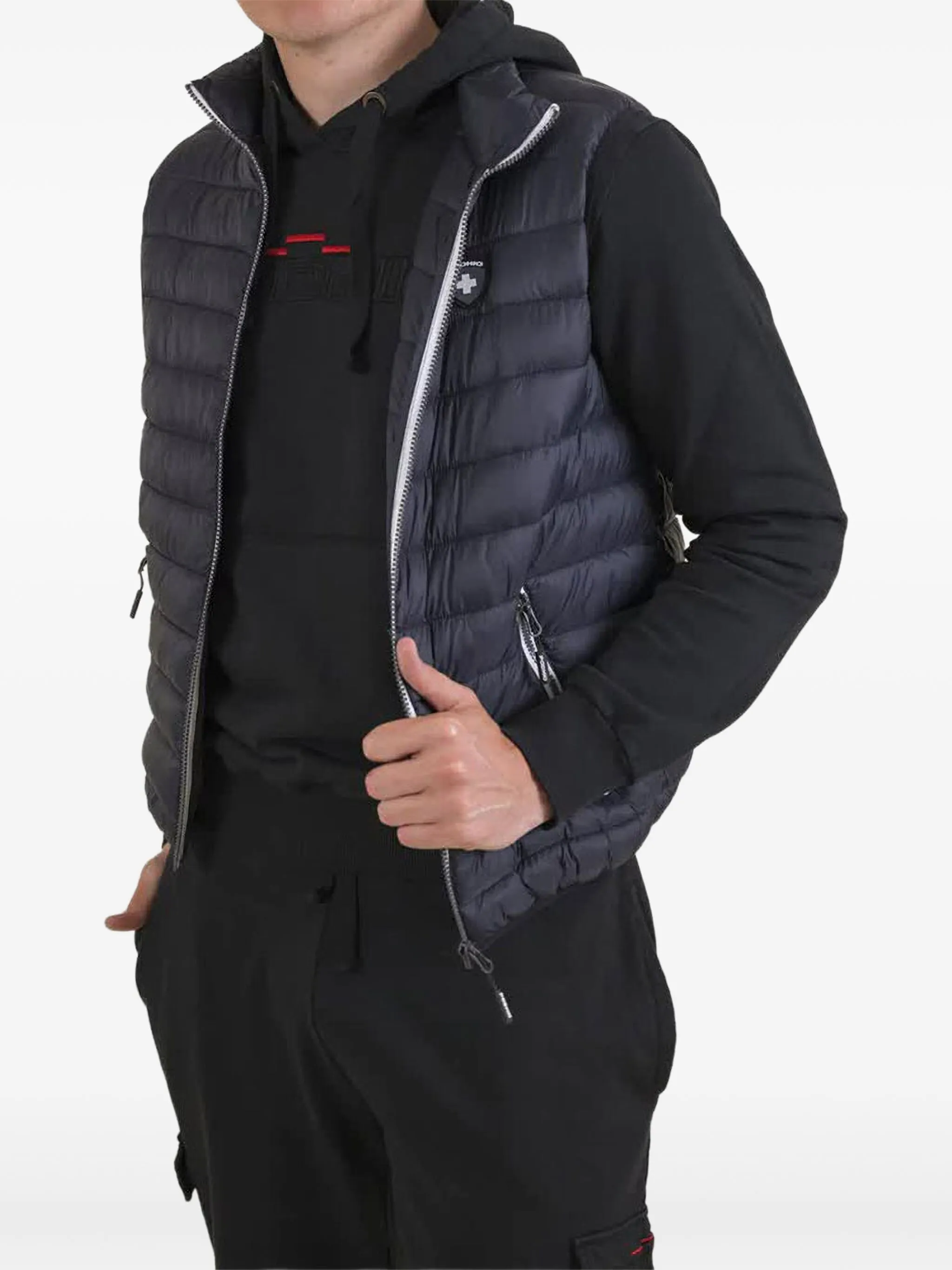 Дутый жилет с нашивкой-логотипом Podhio, серый
Дутый жилет с нашивкой-логотипом Podhio, серый