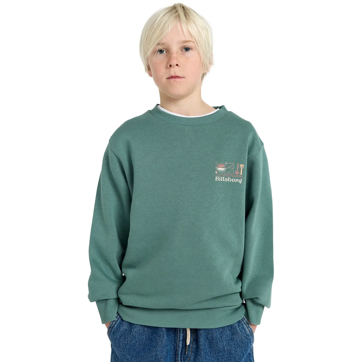 Детская толстовка Foundation Cr Billabong, зеленый
Детская толстовка Foundation Cr Billabong, зеленый