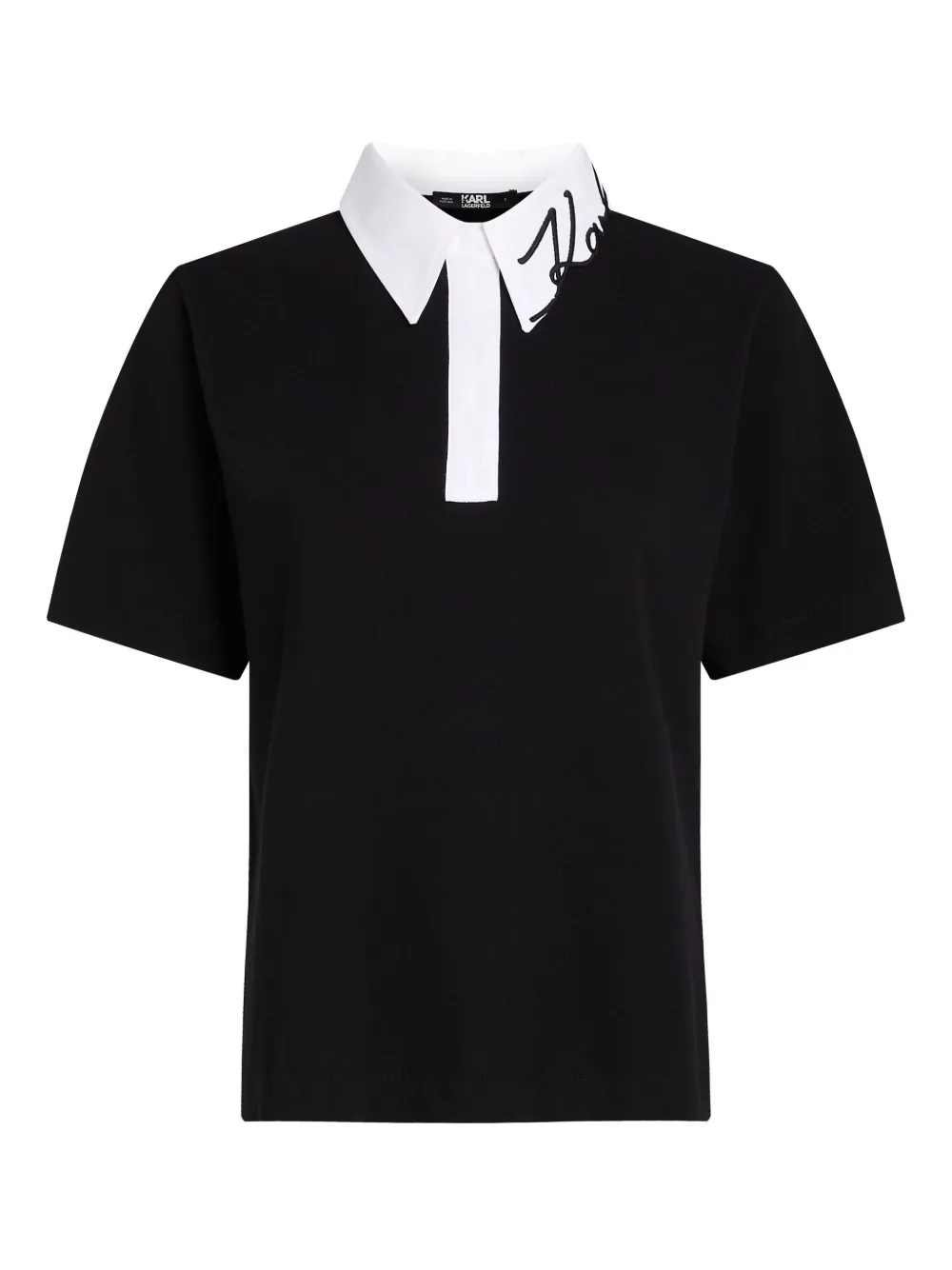 Рубашка поло из органического хлопка KARL LAGERFELD, черный
Рубашка поло из органического хлопка KARL LAGERFELD, черный