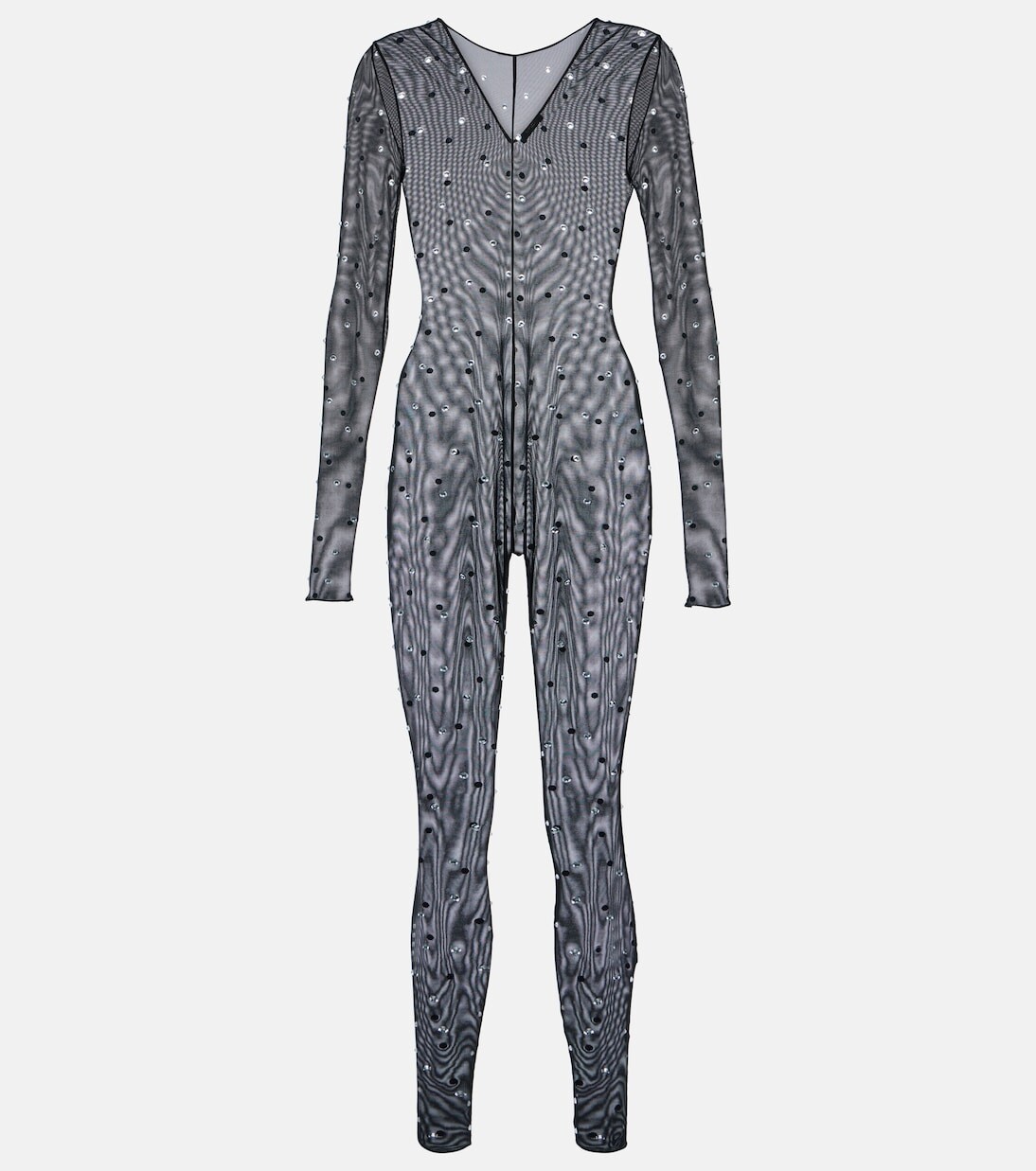 Сетчатый комбинезон с декором gem Oséree, черный
Сетчатый комбинезон с декором gem Oséree, черный