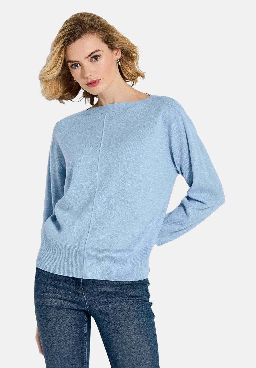 Джемпер U-BOOT-MIT FLEDERMAUSÄRMELN MADELEINE, светло-голубой 
Джемпер U-BOOT-MIT FLEDERMAUSÄRMELN MADELEINE, светло-голубой