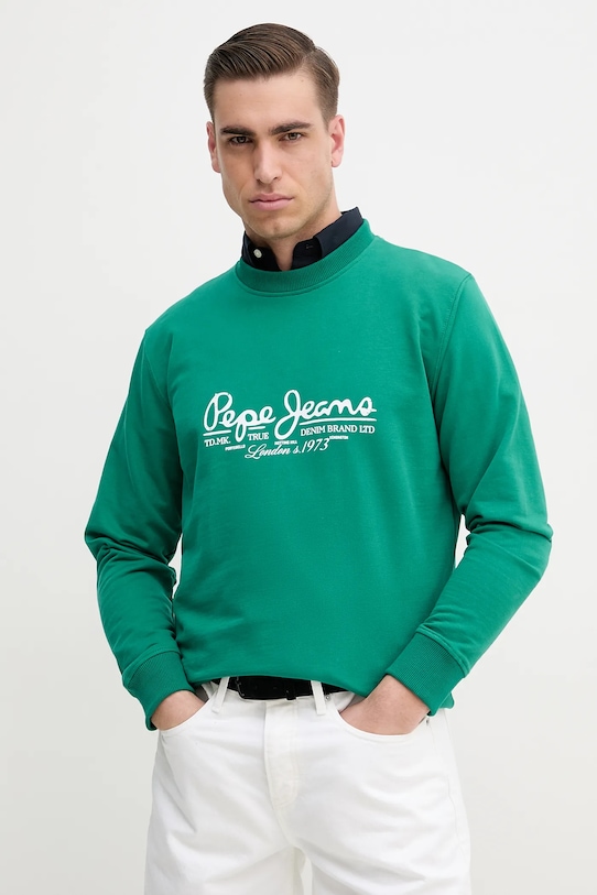 Хлопковая толстовка DUMAS CREW Pepe Jeans, зеленый
Хлопковая толстовка DUMAS CREW Pepe Jeans, зеленый