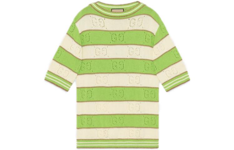 Подержанный джемпер GUCCI в полоску GG 2010-х годов, бело-зеленый
Подержанный джемпер GUCCI в полоску GG 2010-х годов, бело-зеленый