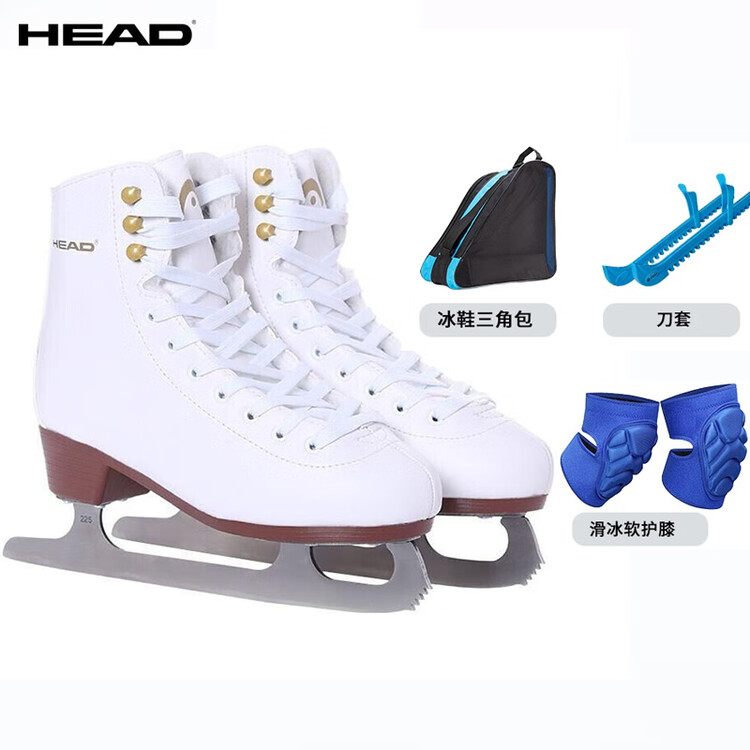 HEAD Коньки для фигурного катания для начинающих, взрослые, F200, белые, с подкладкой из флиса, с заточенными лезвиями, в комплекте: коньки, чехлы для лезвий, рюкзак, мягкие наколенники, стиль Beginner Blue, размер 40
HEAD Коньки для фигурного катания для начинающих, взрослые, F200, белые, с подкладкой из флиса, с заточенными лезвиями, в комплекте: коньки, чехлы для лезвий, рюкзак, мягкие наколенники, стиль Beginner Blue, размер 40
